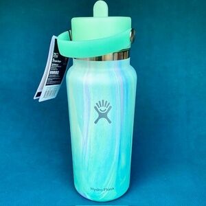 Hydro Flask Tumbler 32oz *Jelly Green* Limited -NEW w/tags! COOL Marble Pattern!